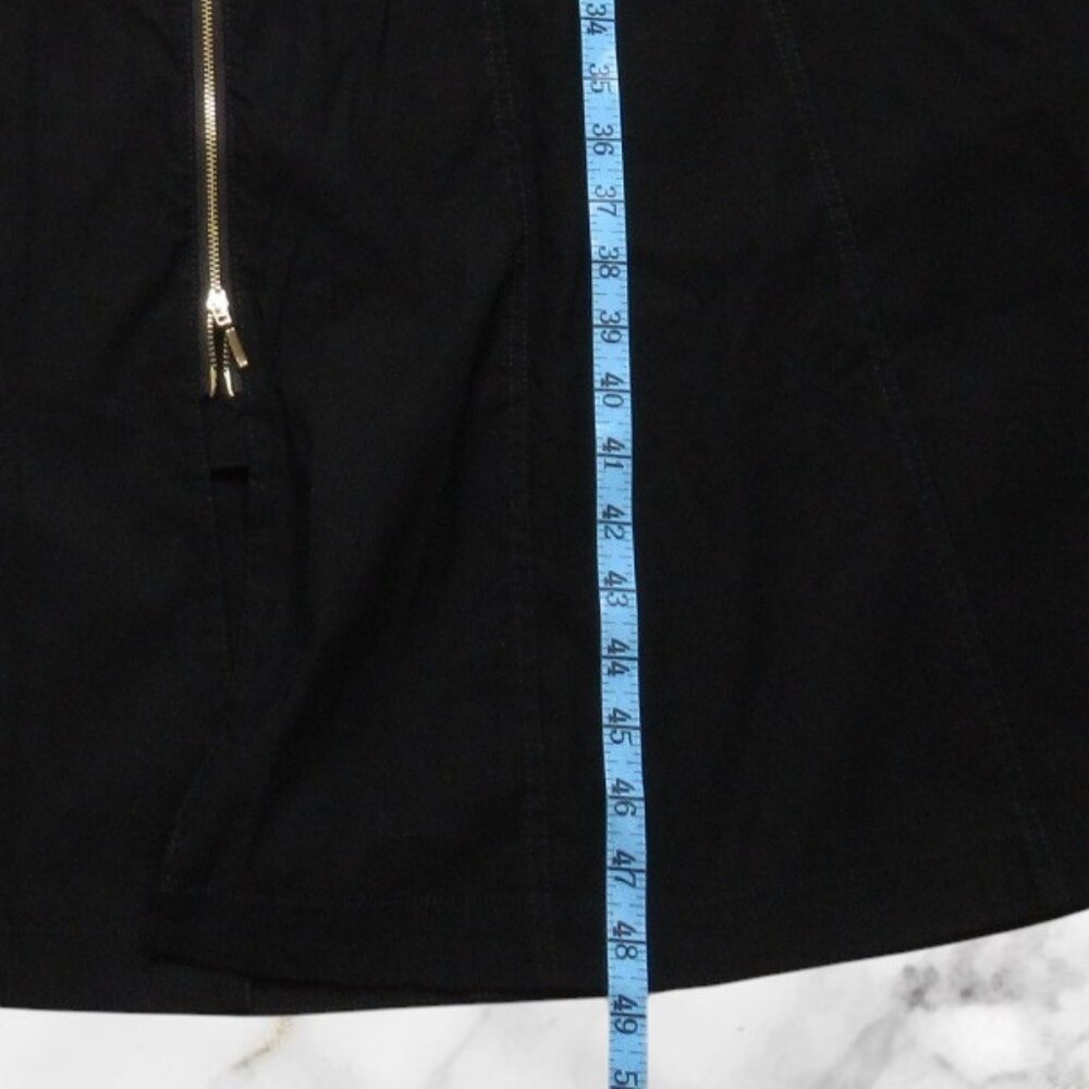 By Anthropologie Zip-Front Corset Dress Black M - Picture 6 of 11